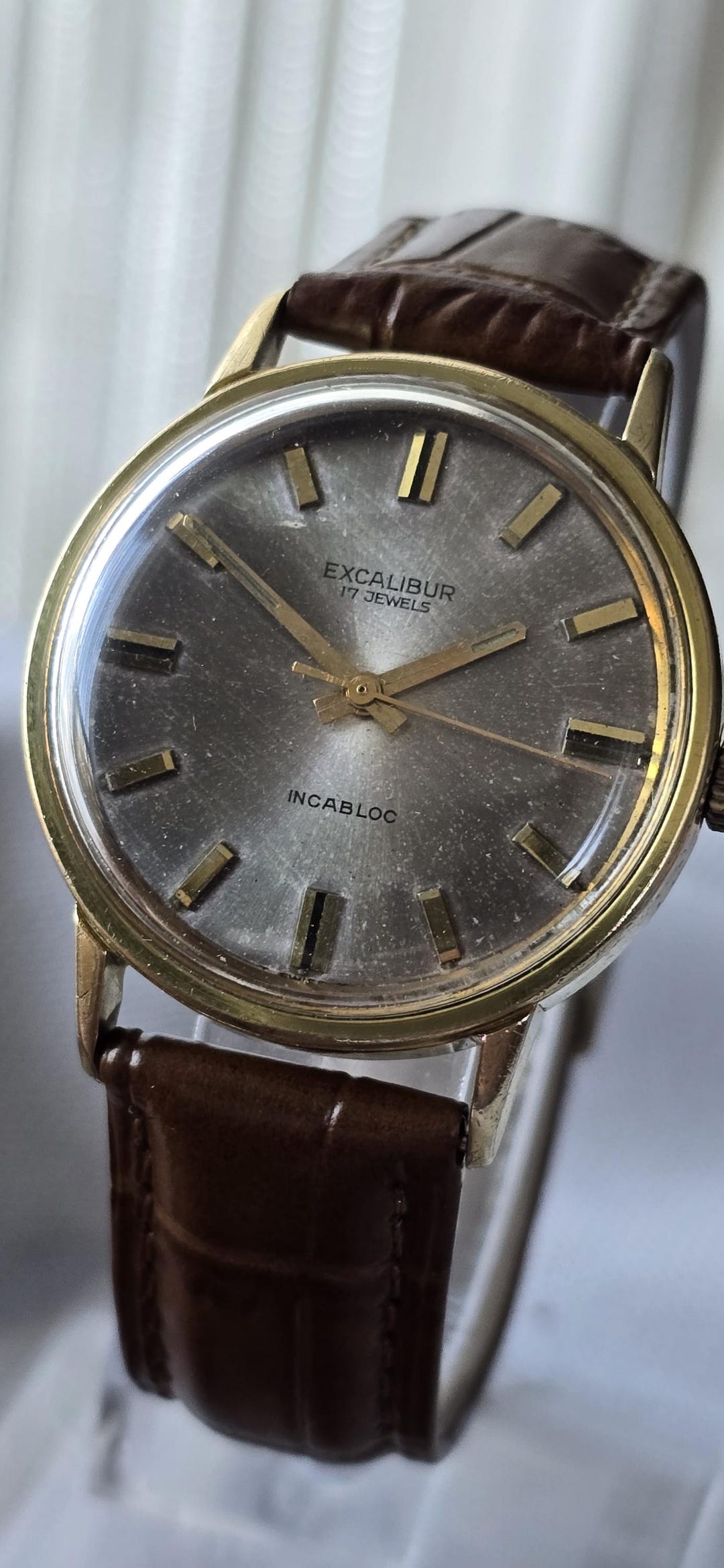 Buy Mens Vintage Gold Plated EXCALIBUR 17 Jewels Incabloc