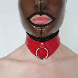 Latexhalsband kleiner Ring - Unisex - auf Bestellung gefertigt