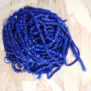 Perles heishi de Lapis Lazuli en brin image 2