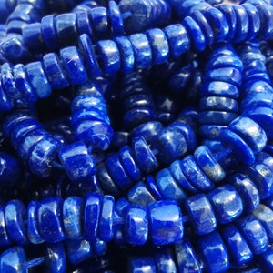 Perles heishi de Lapis Lazuli en brin Uni