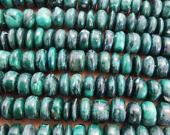 Perles de Malachite en brin