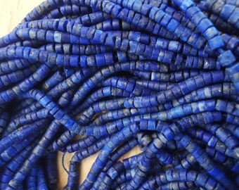 Lapis lazuli beads in strand