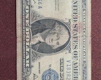 1957A Silver Certificate Blue Seal Circulated Etsy