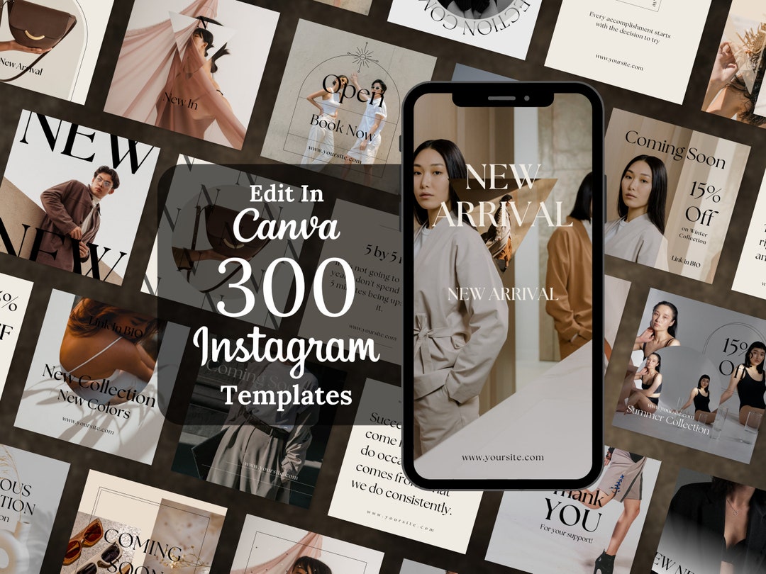 Instagram Templates Social Media Kit Canva Templates, Beige Templates ...