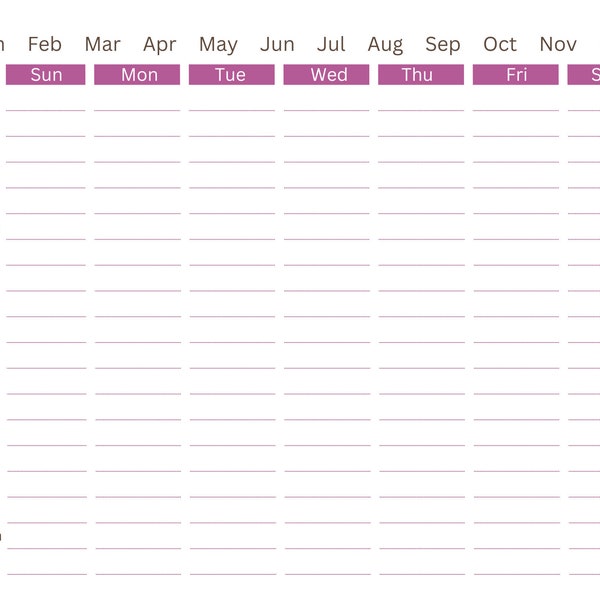 Weekly Planner Time Block Landscape Layout Printable | Habit Tracker Printable | Hourly Weekly Schedule | Digital Weekly Planner