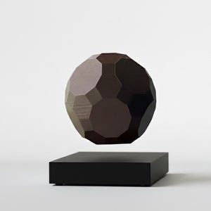 Bol - zwevende sculptuur | Drijvende planeet kinetische kunst | Zen magnetische bureaudecoratie | Cadeau anti-zwaartekrachtruimte voor hem