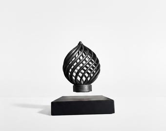 Sphere - Levitating Kinetic Art | Floating Desk Decor | Anti Gravity Physics Gift for Men | Minimalist Maglev Sculpture | Perpetual Motion