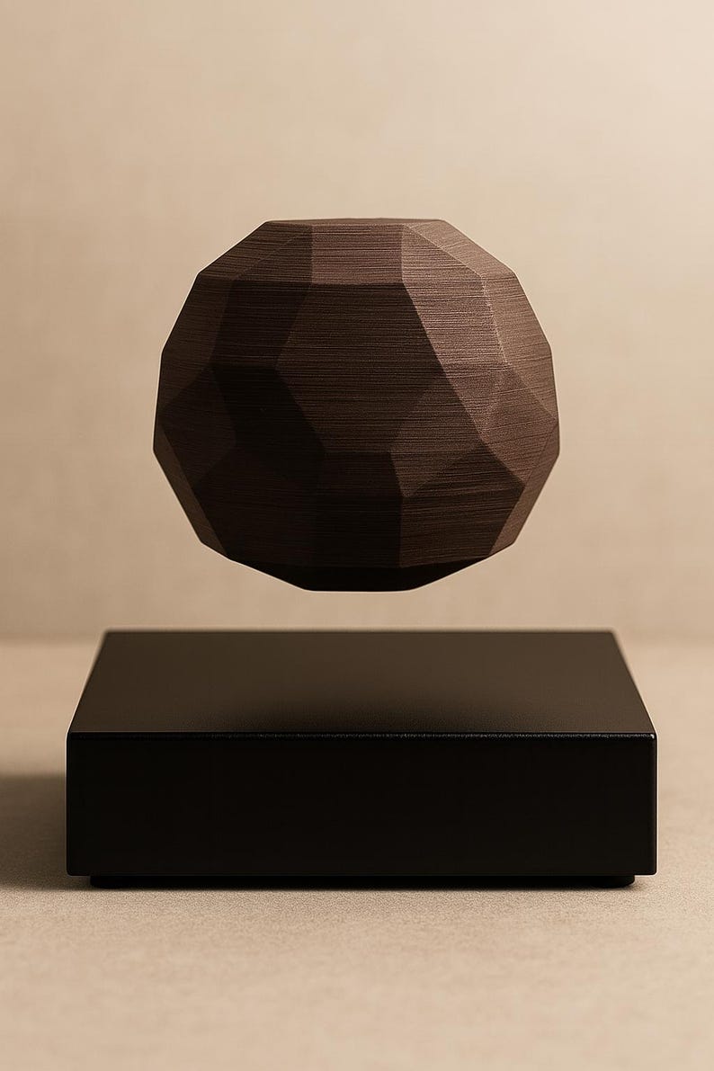 Geode - Levitating Sculpture | Floating Rock Kinetic Art | Organic ...