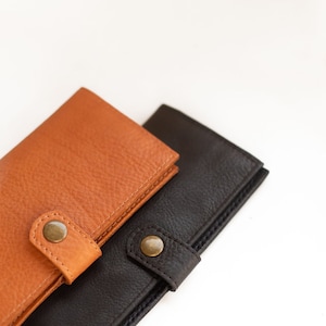 Father's day, for Women and men, Genuine Leather Handmade Ladies Wallet Purse Card Holder - Malva