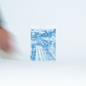 carte cyanotype photographie analogue N1 (original)