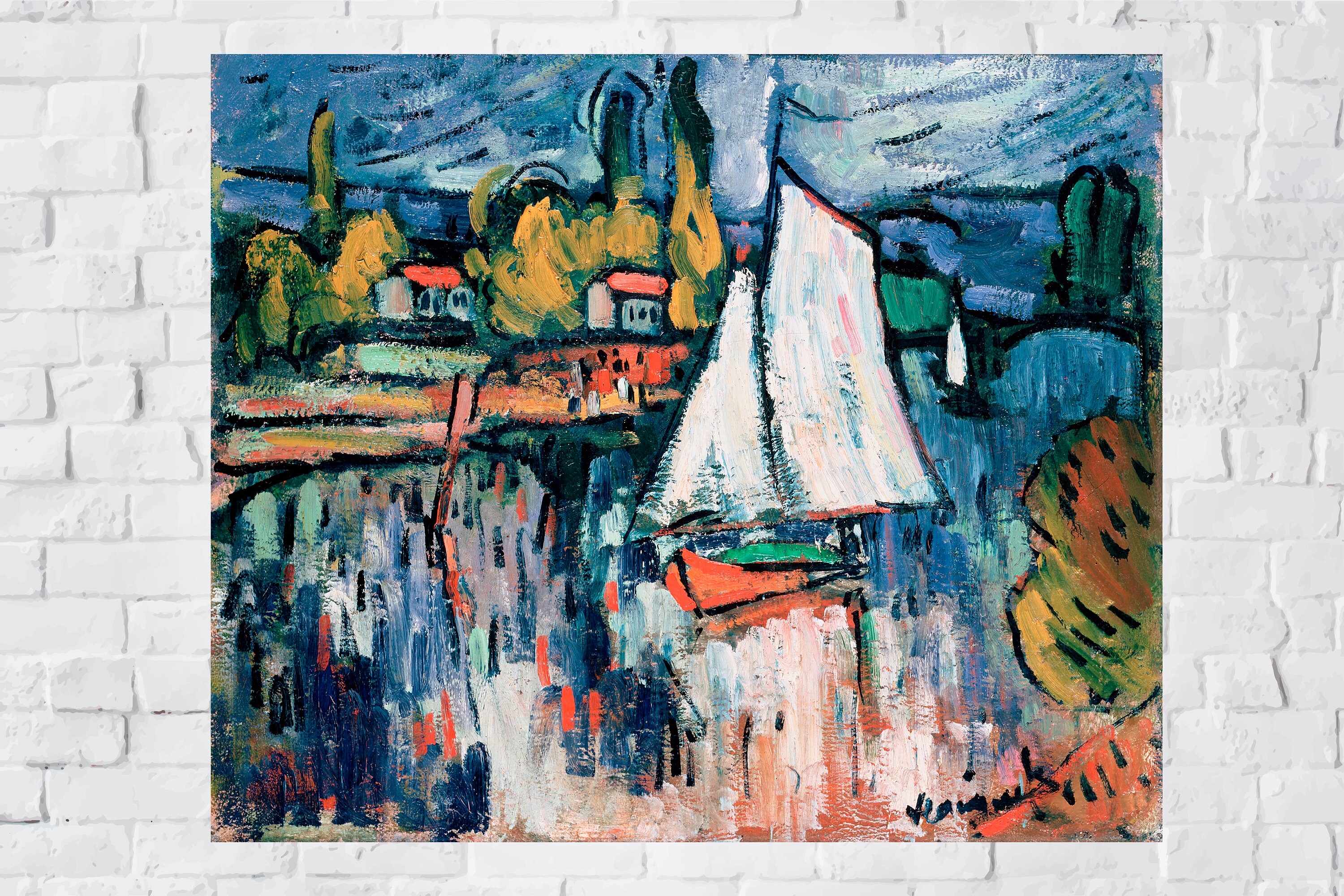 Maurice de Vlaminck【水辺の風景】 Maurice de Vlaminck【水辺の風景】 Maurice De Vlaminck A