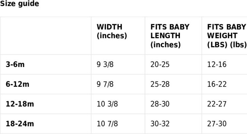 Size guide. Lil' Tar Heel (UNC) Baby short sleeve one piece (Bella + Canvas)