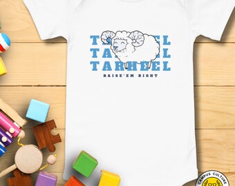 UNC Tarheels Baby Bodysuit | Fluffy Ram, Carolina Fan Gear