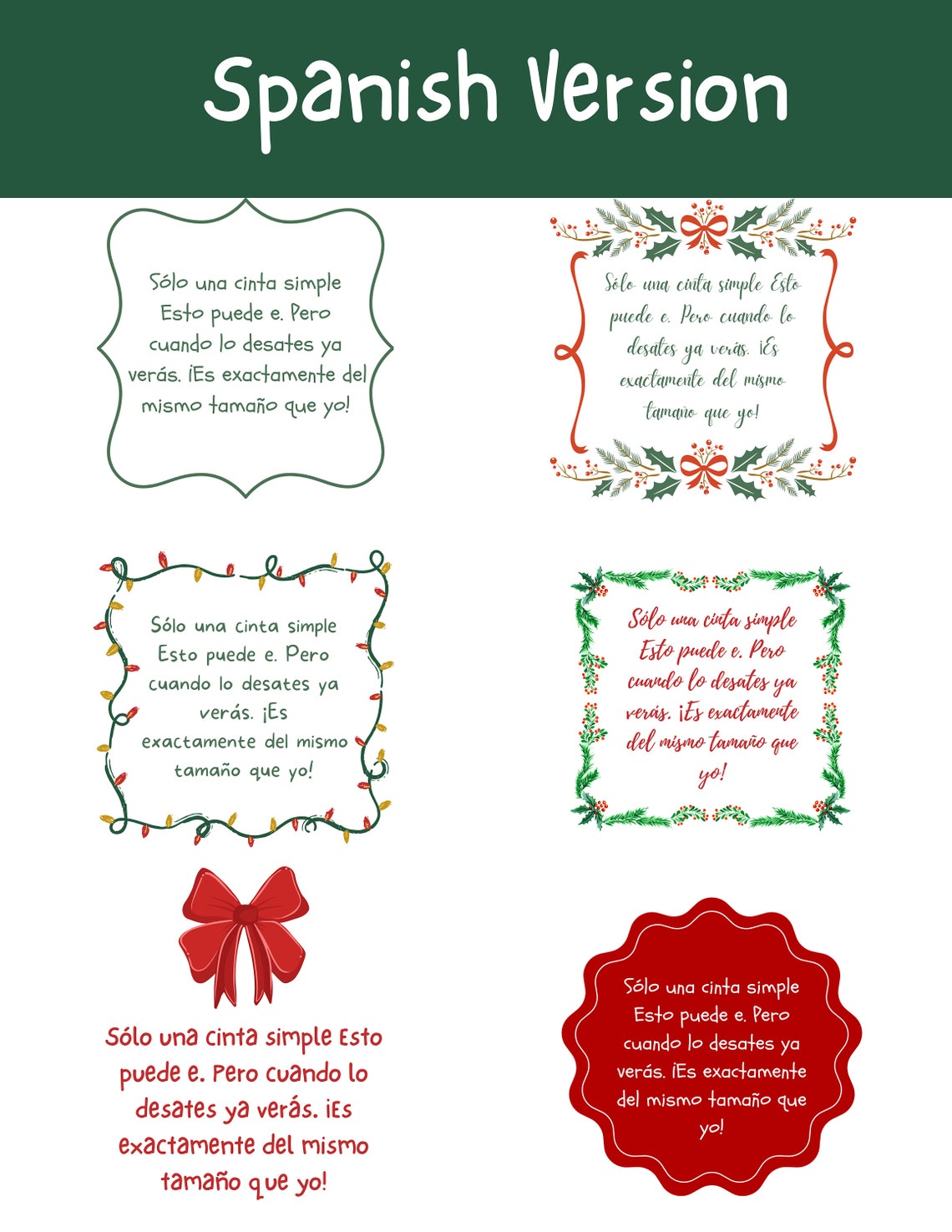 Ornament Tag Printable Etsy