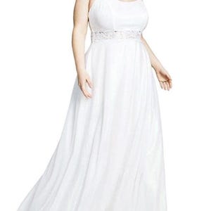 City Studio Womens White Iridescent Prom Evening Dress Gown Plus Size 20W  New With Tags - Etsy
