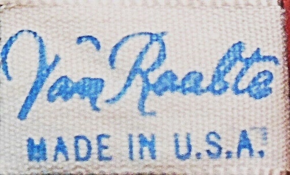 1950S Van Raalte Vintage Lacy&Embroidered Blue Sa… - image 5