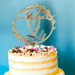 Custom Personalized Wedding Cake Topper, Initials, Mr & Mrs, Brides, Bride and Groom, Monogram, Anniversary, Script MADE IN TEXAS