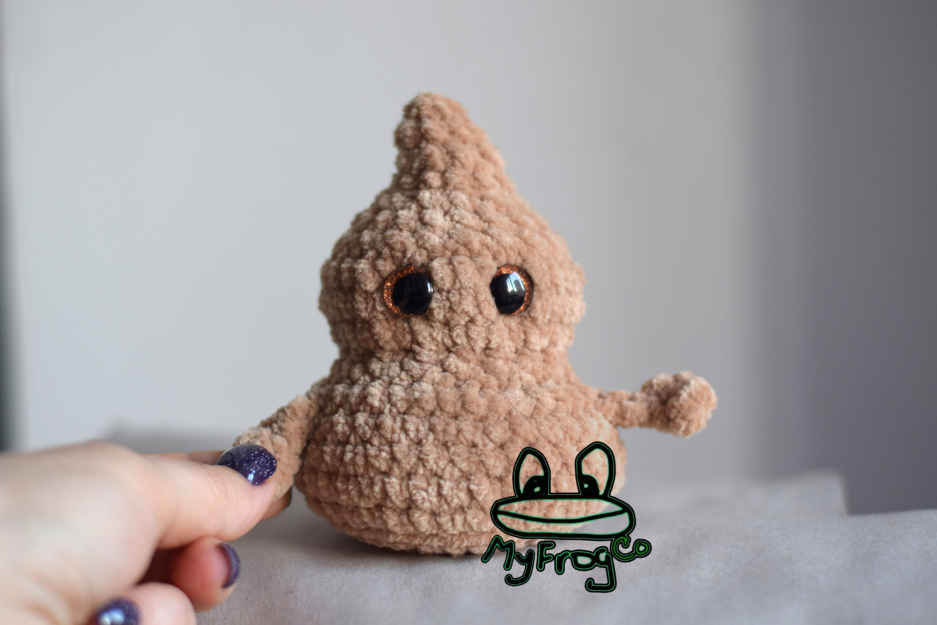 Poo Crochet Pattern, Positive Poop Emoji Crochet Pattern, Poop With