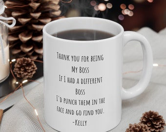 Funny Supervisor mug funny Boss mug Supervisor holiday gift best friend gift Christmas gift Ceramic Mug 11oz
