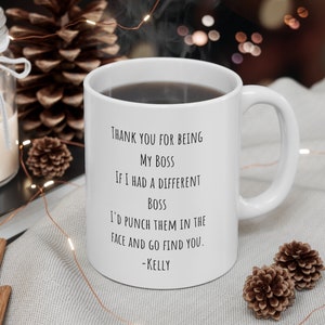 Funny Supervisor mug funny Boss mug Supervisor holiday gift best friend gift Christmas gift Ceramic Mug 11oz