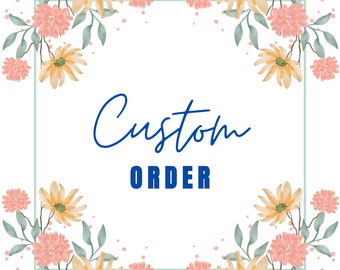 CUSTOM ORDER,  edit, pick a date fundraiser,  freshie, cardstock images, personalized item.