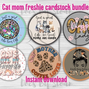 Lot de papier cartonné maman chat, maman fourrure imprimable, papier cartonné pour freshies, papier cartonné numérique, papier cartonné freshie, téléchargement instantané, maman chat