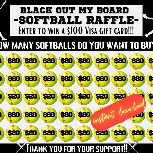 Baseball Raffle Calendar - Etsy