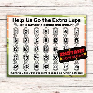 Track fundraiser, pick a date to donate, Fundraiser, pay the date, black out board,laps fundraiser, track field fundraiser, cross country