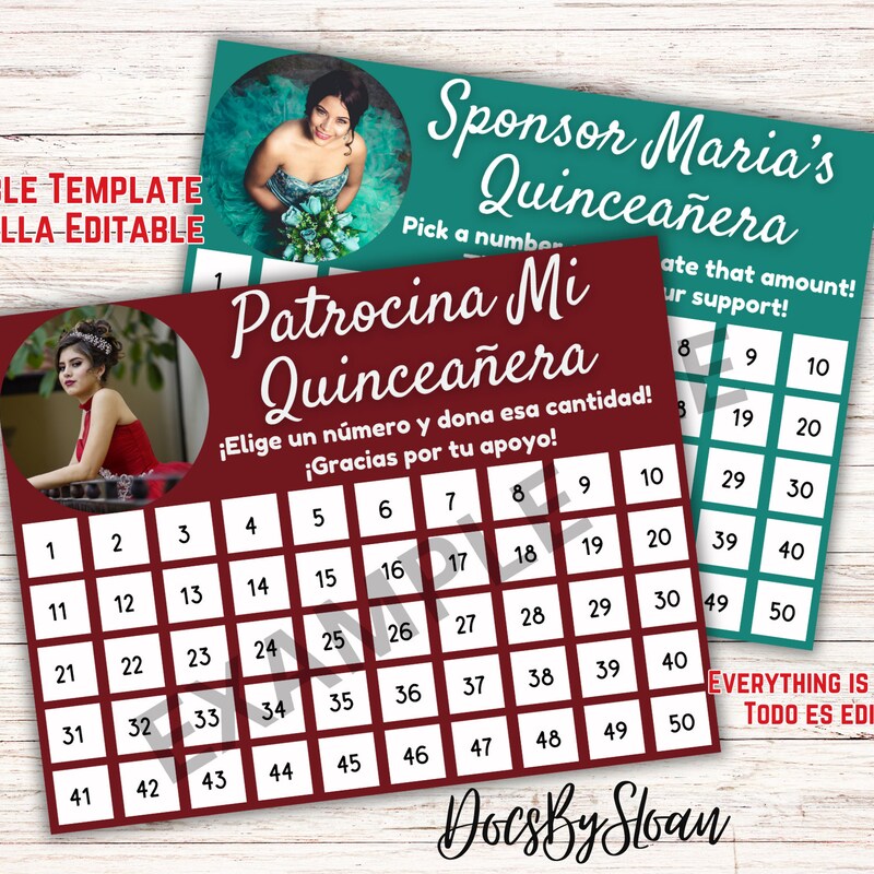 Quinceanera Save the Date Etsy