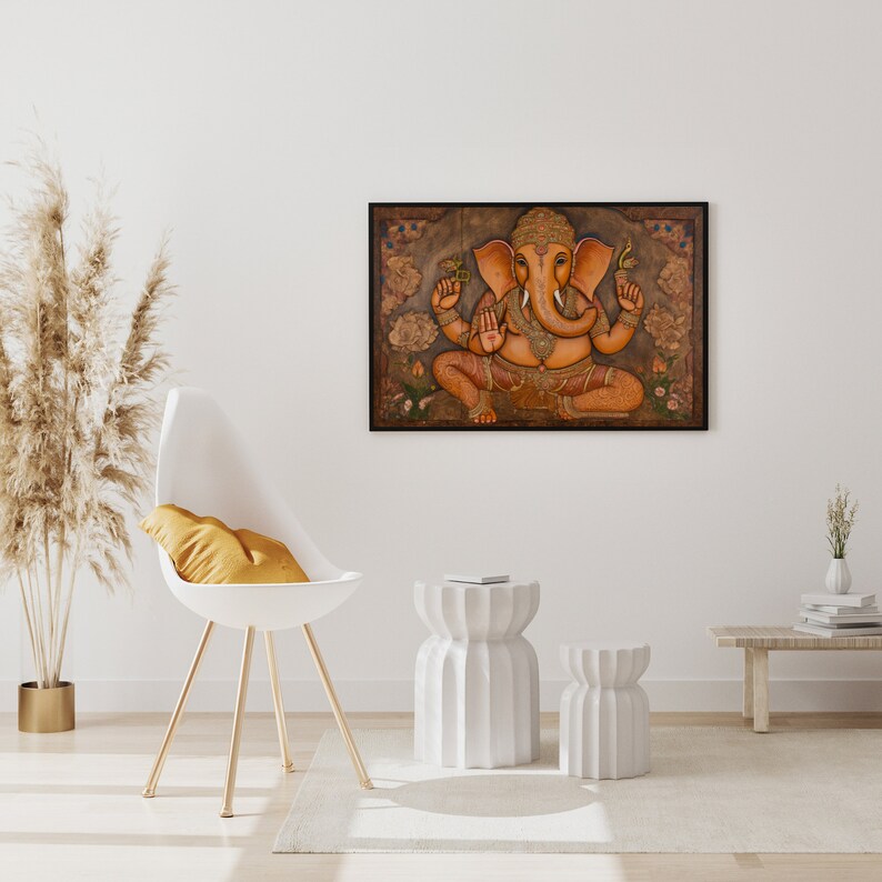 Lord Ganesha Printable Digital Art Instant Download Poster - Etsy