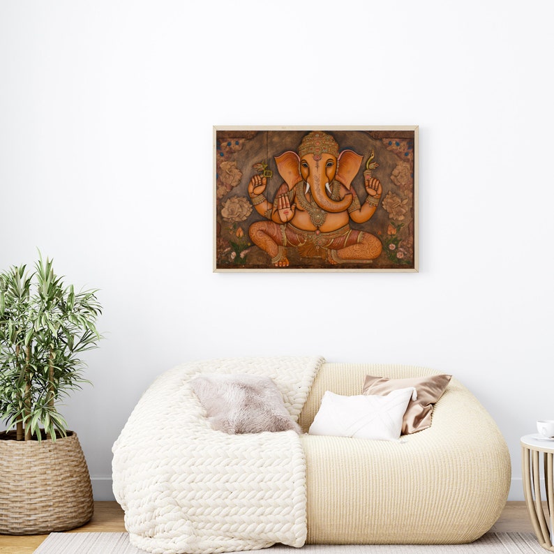 Lord Ganesha Printable Digital Art Instant Download Poster - Etsy