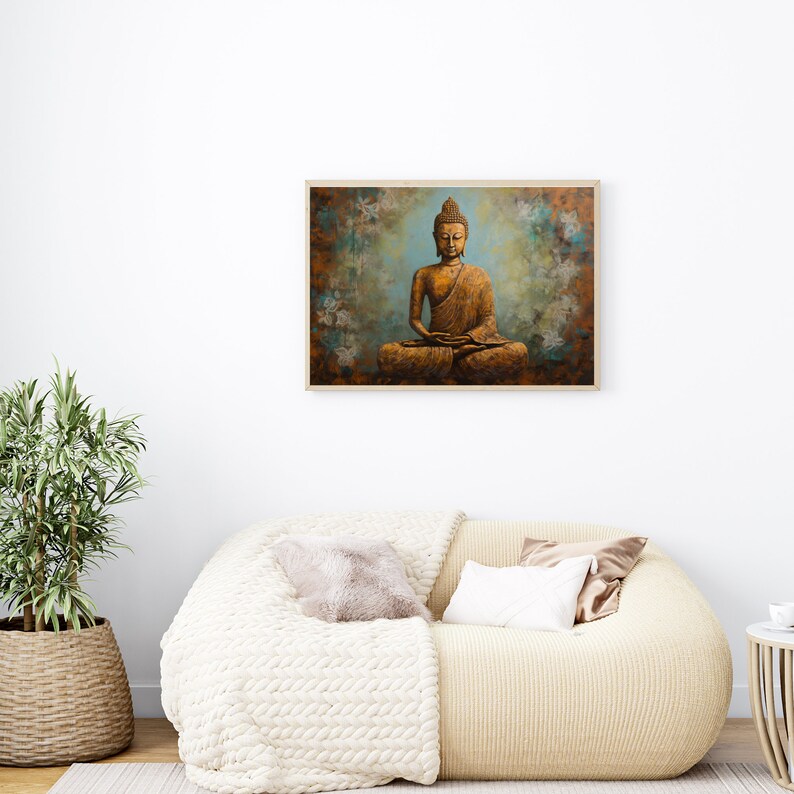 Buddha Printable Digital Art Instant Download Poster Decor - Etsy