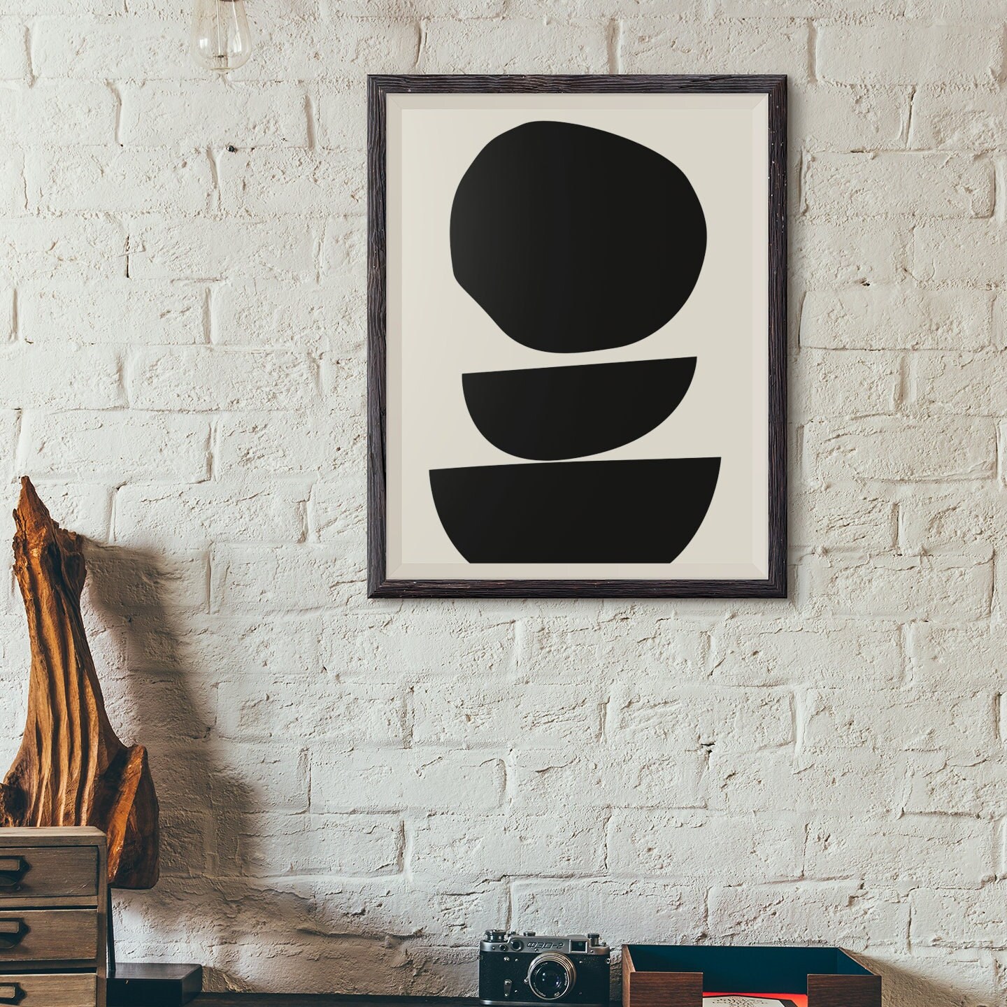 3 Piece Wall Art Set, Black and White Gallery Wall Set of 3 Prints