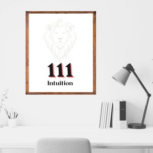 Nombre angélique Imprimer 111 | Affiche du nombre angélique | Manifester l’art mural affiche positive l’art du nombre angélique