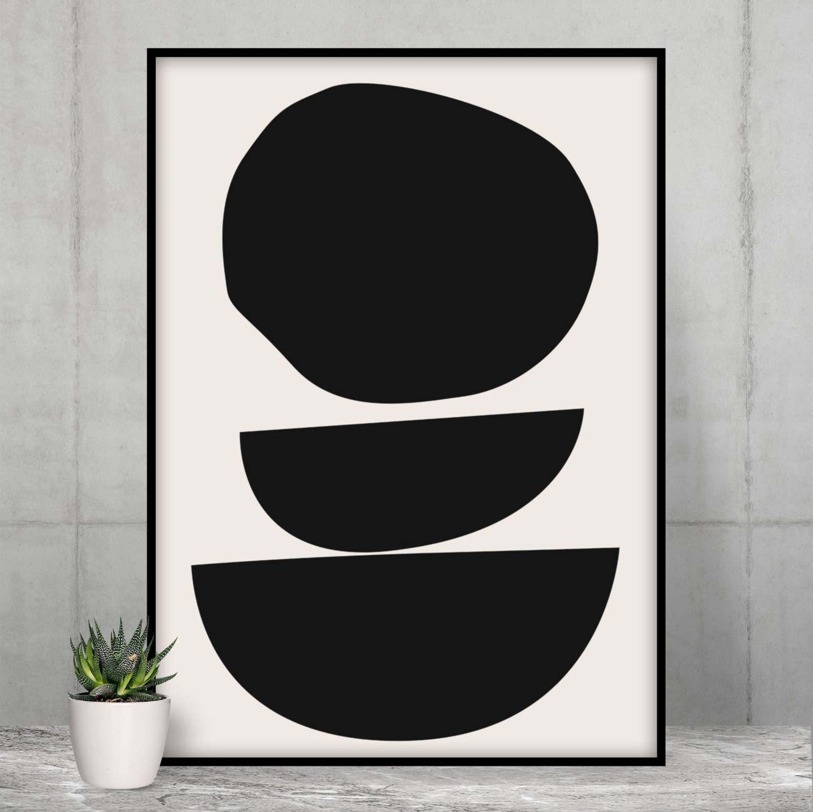 3 Piece Wall Art Set, Black and White Gallery Wall Set of 3 Prints ...