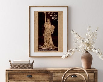 Estátua da liberdade do vintage impressão de <br> Não Perca! Senhora Liberdade | Arte Americana Patriótica | Decoração Americana | Download digital