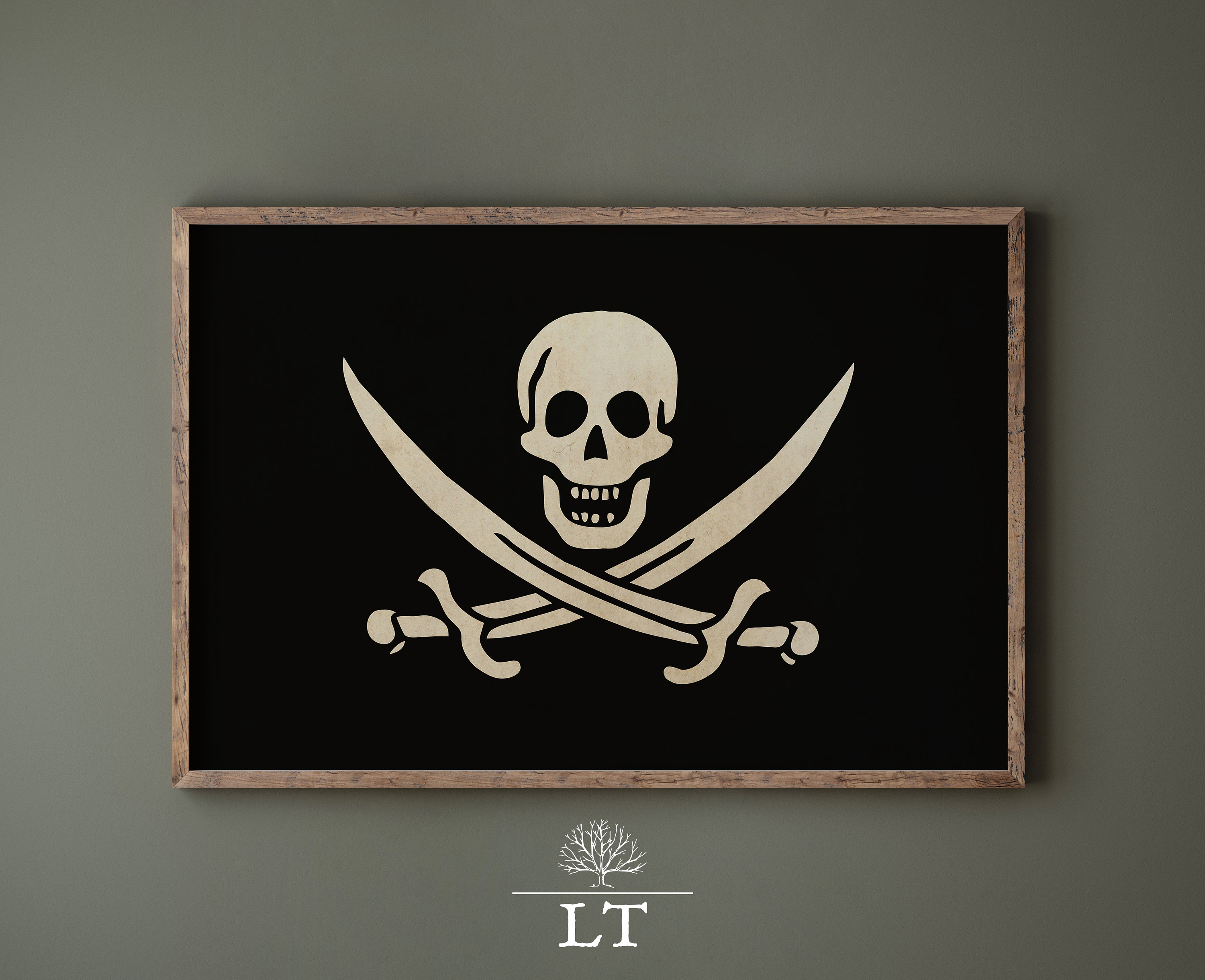 Bandiera Pirata Jolly Roger Di Calico Jack Rackham 3x5 Piedi In Poliestere - Trade Winds