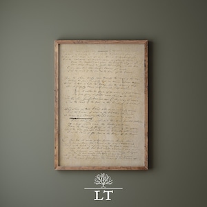 Unique Vintage Patriotic Printable Art, American National Anthem in original Authors Handwriting, Star Spangled Banner Lyrics, July 4th art