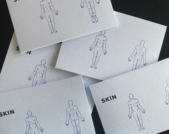 Nurse Skin Assessment/ Wound Care Post-Its - Essential Supplies for RN, LPN, PT, Residents – Paper/Pen Bundle/Trauma Care