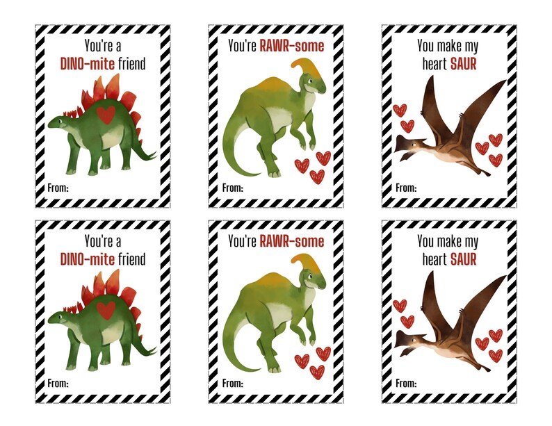 Dinosaur Valentine Cards Printable Valentine S Day Cards For Kids Dinosaur Valentine Cards Printable Valentine S Day Cards For Kids
