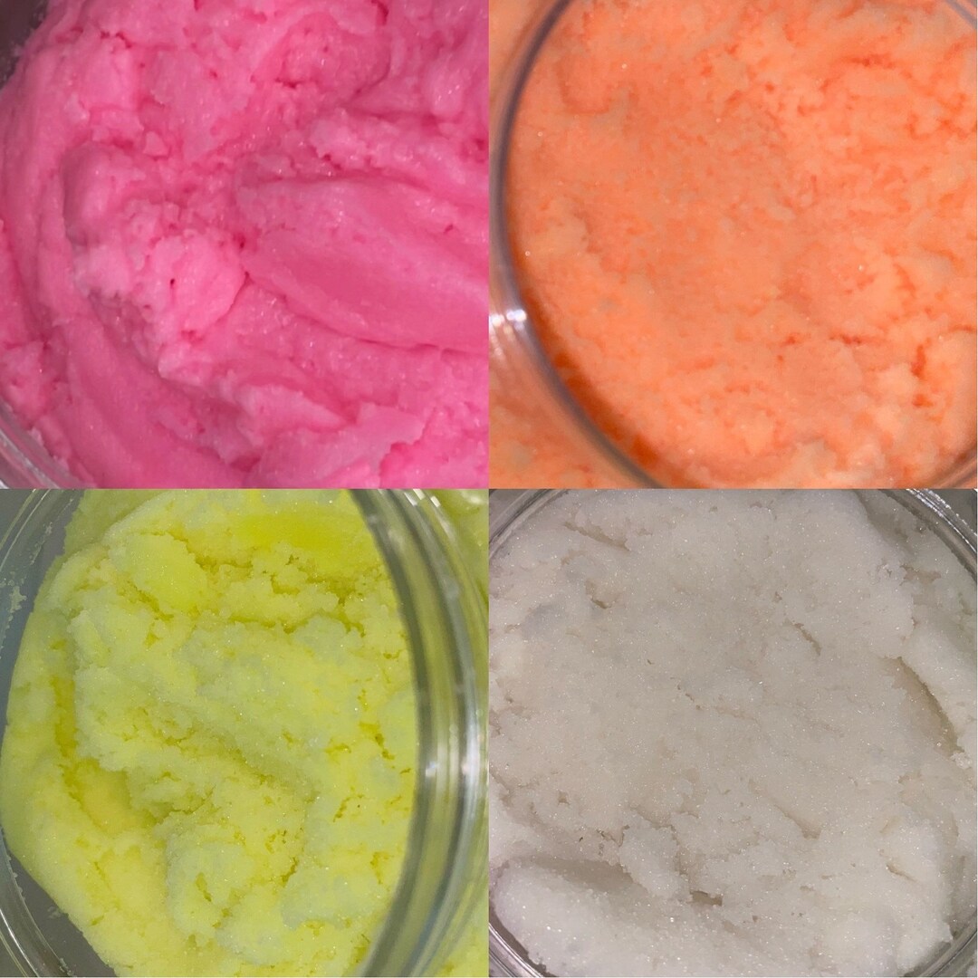 Custom Body Sugar Scrub Bulk 1 Gallon Wholesale Tub Body Scrubs Handmade Colorful Skincare Sugar