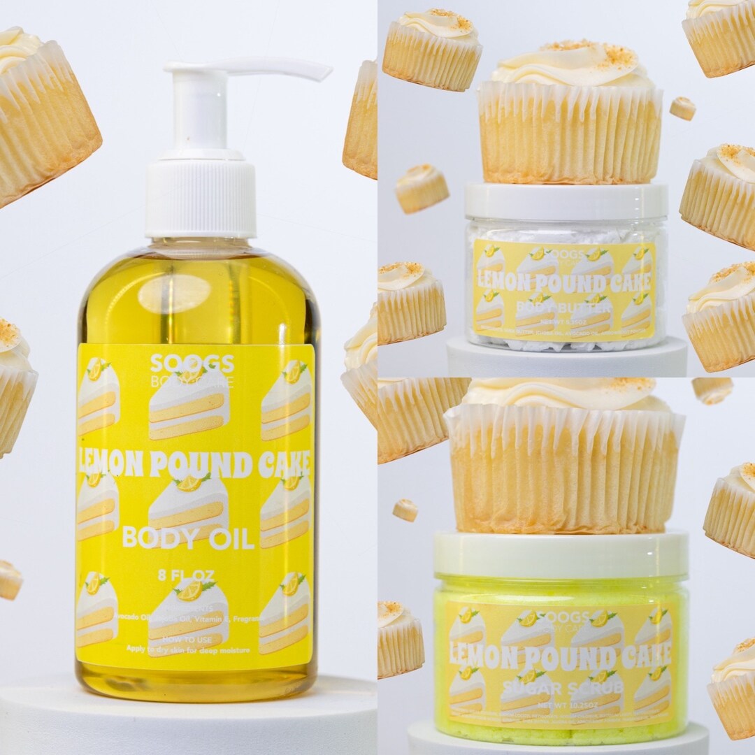 LEMON CAKE Body Care Bundle Nourishing Skincare Bundles Etsy