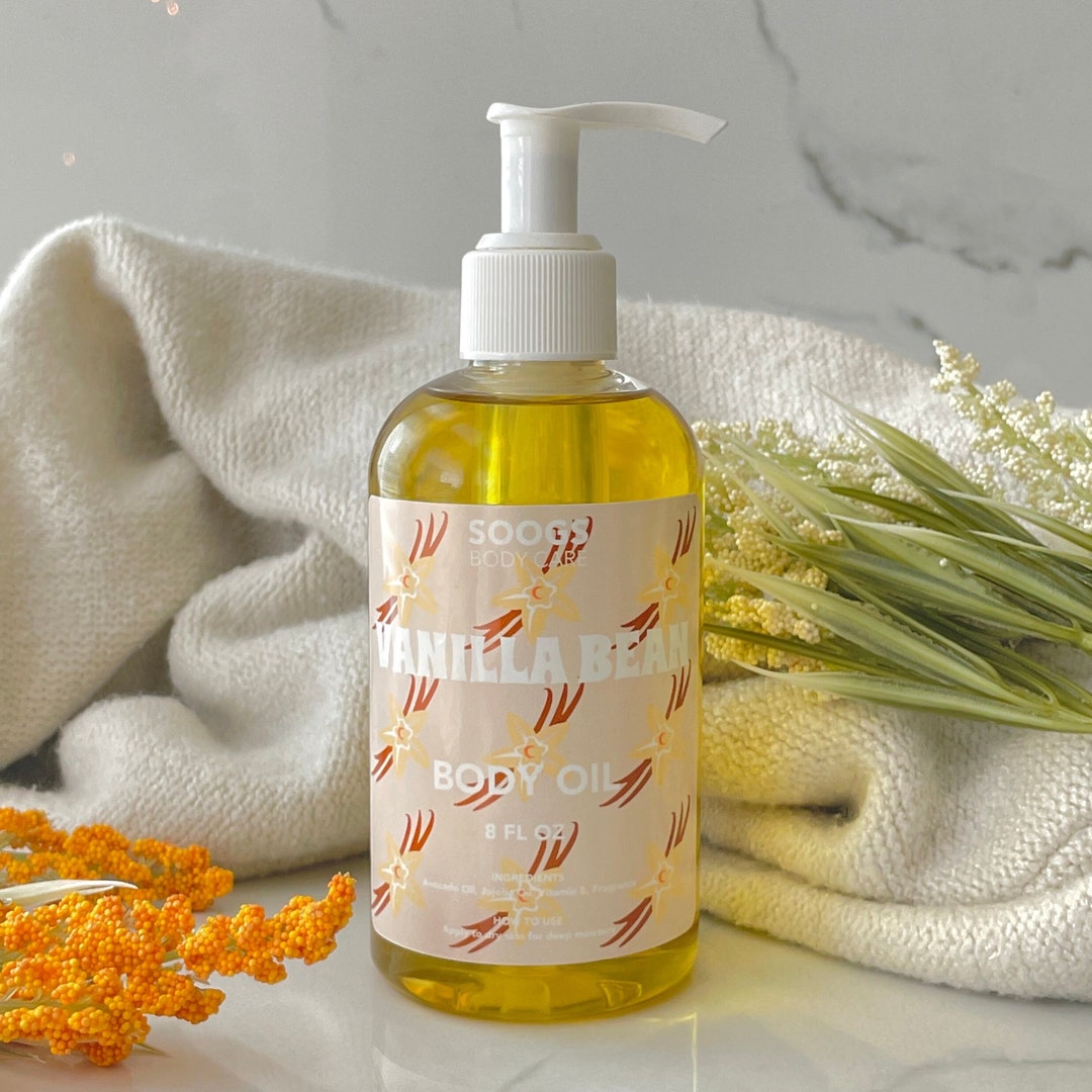 Vanilla Bean Body Oil Fragrant Body Oil Moisturizer Vanilla Scent Self