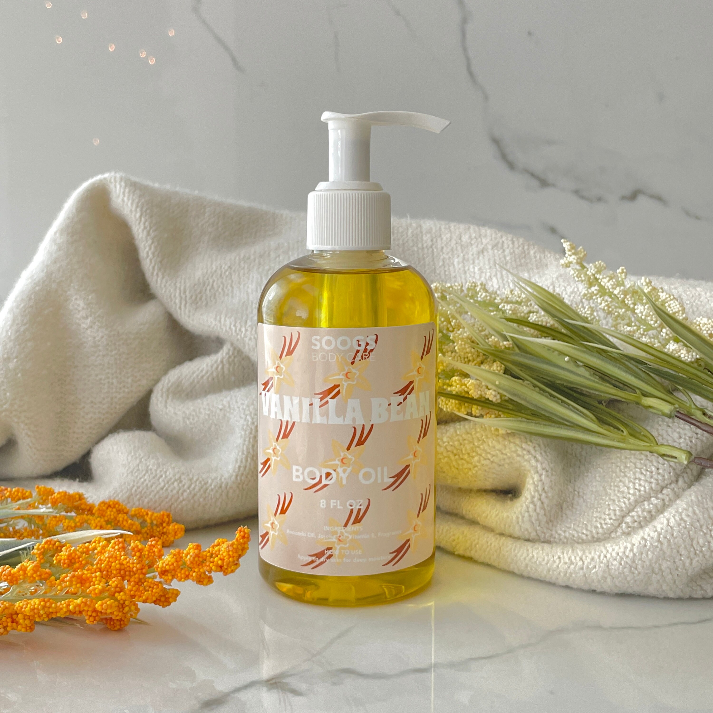 Vanilla Bean Body Oil or Massage Oil, Great Self Care Gift