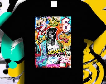 Camiseta de Michael Jordan Graffiti, camiseta de Michael Jordan, camiseta icónica de leyenda del baloncesto, camiseta de baloncesto, regalo de Michael Jordan, camiseta deportiva