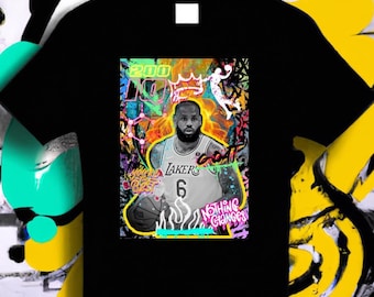 Camiseta Lebron James Graffiti, camiseta Lebron James, camiseta de baloncesto, camiseta icónica de leyenda del baloncesto, regalo de Lebron James, camiseta deportiva