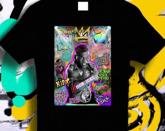 Mike Tyson Graffiti T-shirt, Mike Tyson T-shirt, Iconic Boxing Legend T-Shirt, Boxing Gift, Sports T-shirt, Boxing T-shirt, Boxing Fan Gift