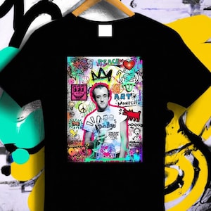 Keith Haring Graffiti T-Shirt, Keith Haring Shirt, Pop Art Tee, Street Art T-Shirt, Iconic Artist Shirt, Keith Haring Gift, Graffiti Art Tee