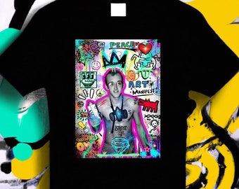 Keith Haring T-shirt, Keith Haring shirt, Haring Art Tee, Iconic Artist Shirt, Graffiti T-Shirt, Keith Haring Fan Gift, Street Art Shirt