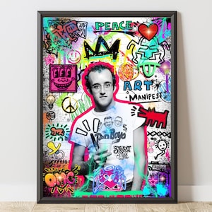 Keith Haring T-Shirt, Keith Haring Poster, Pop Art Graphic Shirt, Keith Haring Art Shirt, Street Art Tee, Urban Art Gift, Iconic Artist Tee
